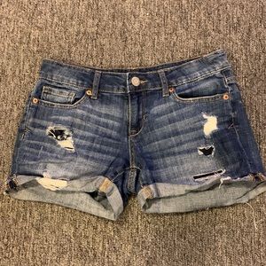 Aeropostale ripped jean shorts